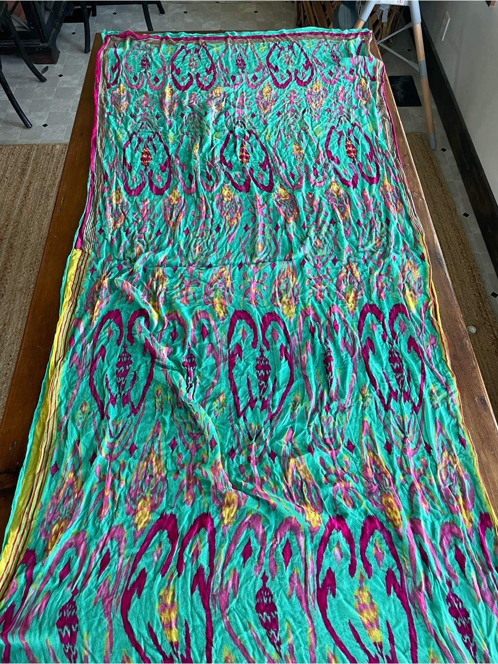 Vibrant Teal moroccan Scarf